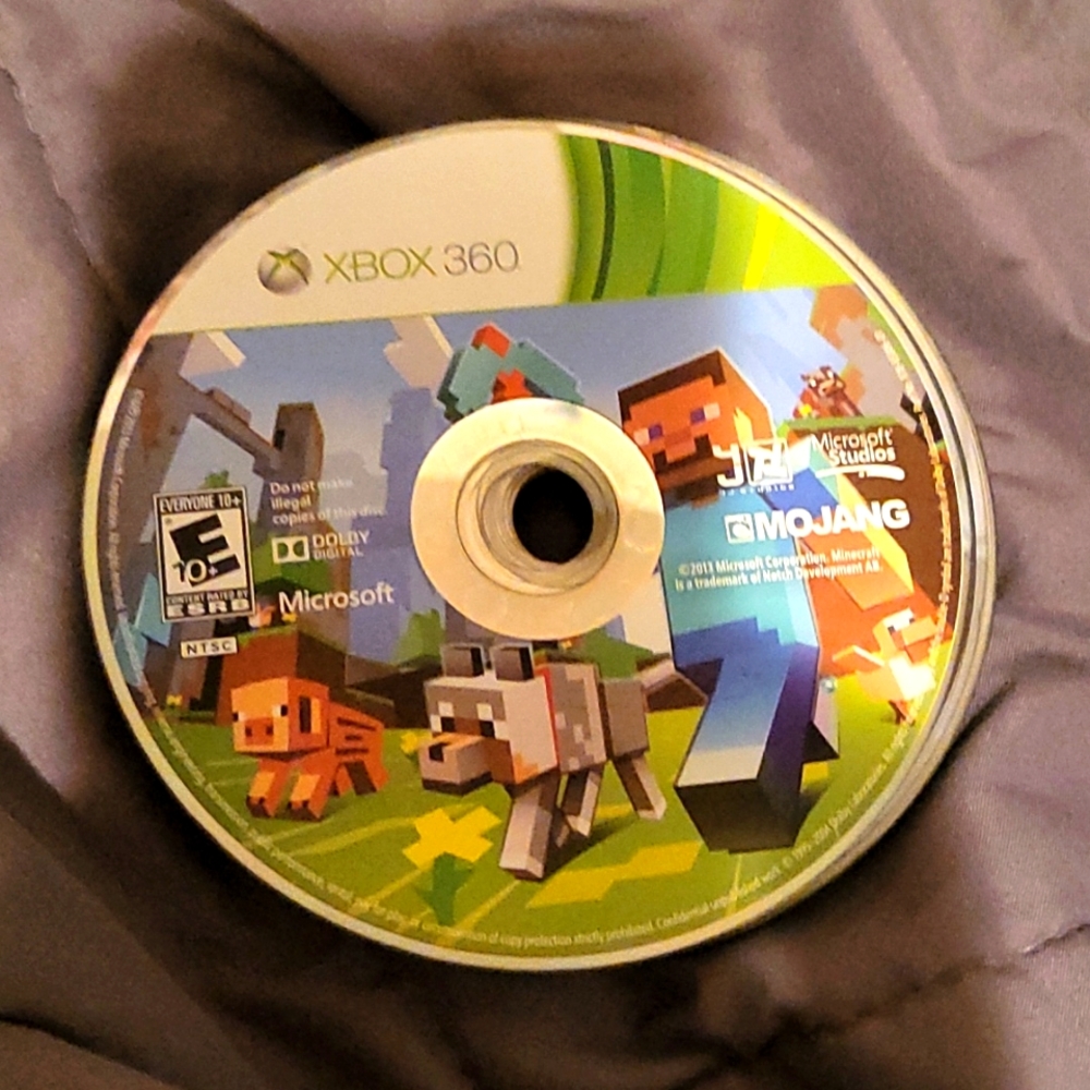 Minecraft Xbox360 disc